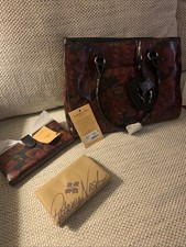   New  Patricia Nash Rustic Mums Purse AND Wallet With Tags