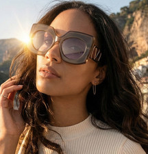 NEW Valentino V-SOUL-BLK - GLD Sunglasses 53mm 100 Authentic