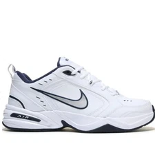 Nike Air Monarch IV 4 (4E) WIDE White Navy Blue Silver Black 416355-102 Men's