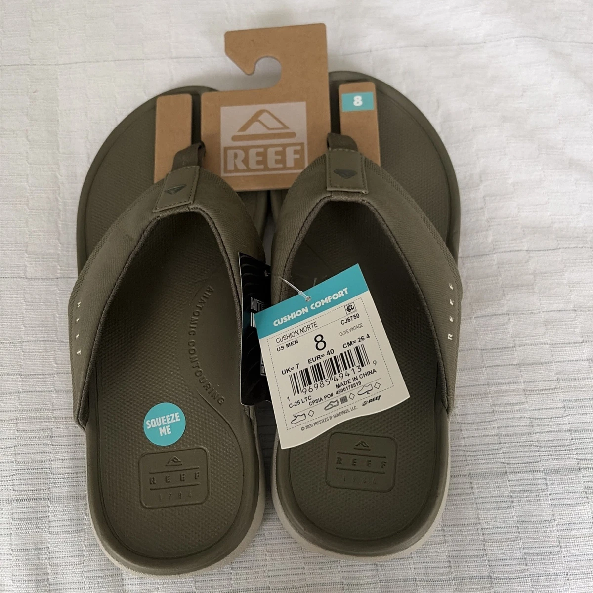 Reef Cushion Coast Mesh Mens 11 Olive Sand Slip On Loafers CI8488 NWT Resort Men main image 2