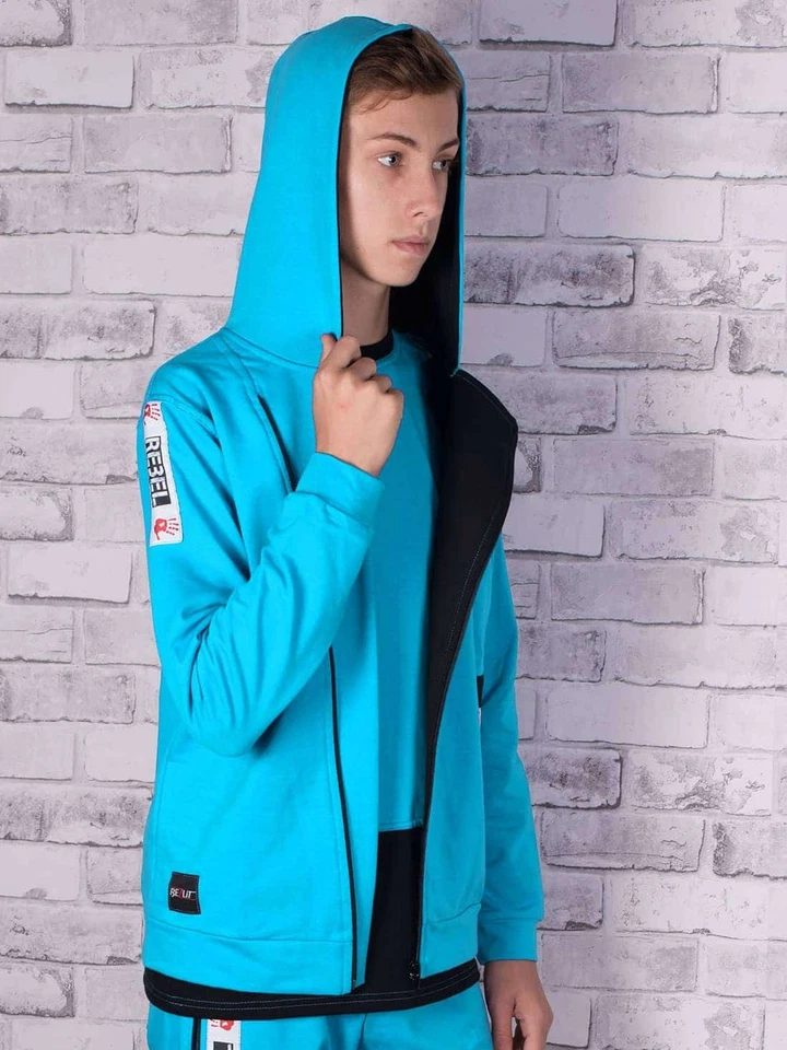 Hooded Jumper Hoodie Sweater Hoody Sweatshirt Jacket Children's Boy's 30145 - Image 2 of 4