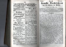 Alte Zeitschrift, gebunden: Neueste Nachricht...