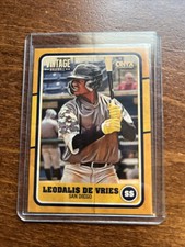 (15 CARD LOT) LEO DEVRIES 2025 Onyx Vintage: GOLD /150+ 14 Base Cards A’s Rookie