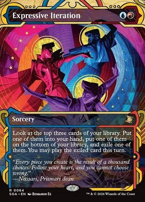 MTG EXPRESSIVE ITERATION 64 FOIL EXC - EXPRESSIVE ITERATION - SOA EN - MAGIC