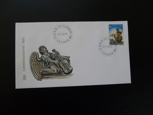 music instrument FDC Luxembourg 1978