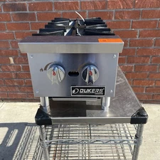 DUKERS DCHPA12 2 BURNER HOT PLATE 12" WIDE NAT GAS WITH LP CONVERSION KIT