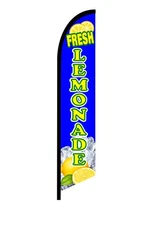 LEMONADE SWOOPER FEATHER FLAG BANNER SIGN 8666