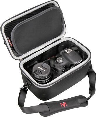 Canon Rebel T7 Case EOS DSLR Camera & 18-55mm Lens Hard Travel Carrying Bag Only