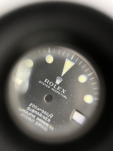 ROLEX Submariner Date 1680 Replacement SERVICE Dial METERS FIRST Long Crown / - Picture 4 of 16