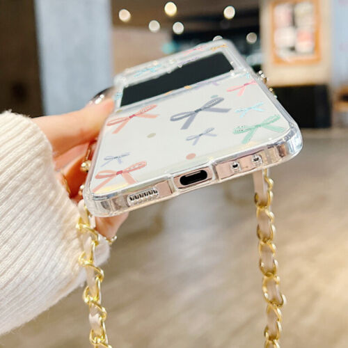 Hülle für Samsung Galaxy Z Flip6 Flip5 4 3 Stoßfest Hybrid Metall Lanyard Cover - Bild 5 von 20
