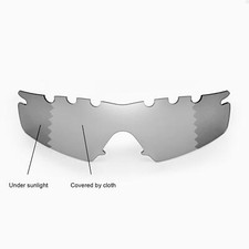 Walleva Transition Vented Polarized Replacement Lenses for Oakley M Frame Strike