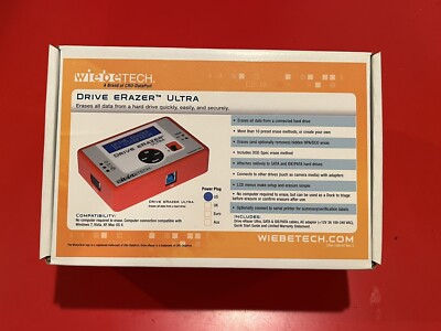 WiebeTech Drive eRazer Ultra HDD データ消去装置 Hard Drive Eraser Wiebetech Drive eRazer Ultra from CRU-DataPort