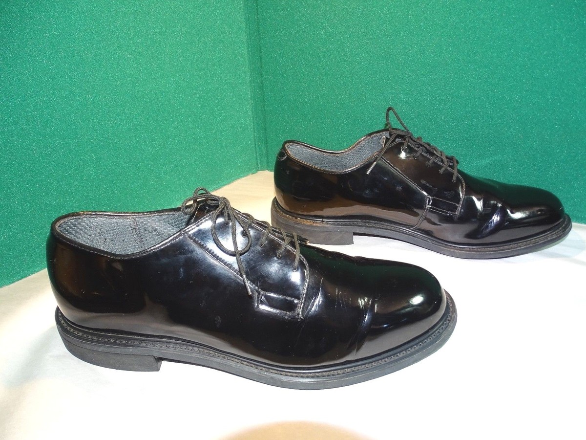 Mens 12 Bates Uniform Footwear Black Dress Shoes Bates Hi-Gloss Enforcer Dress Shoe - United Uniform  main image 3