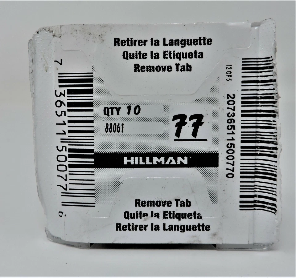 Hillman 88061 Blank Arrow and Segal Specialty Key #77 10pk - Image 2 of 2