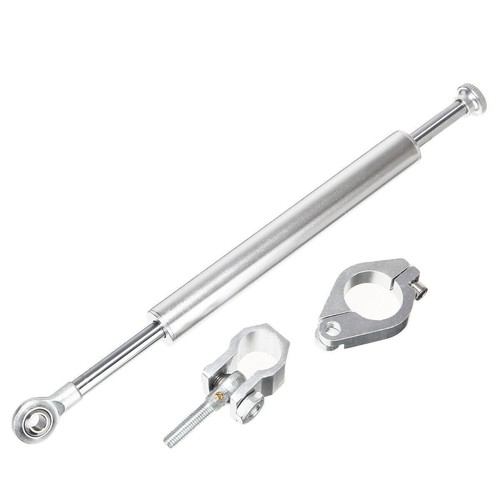 Motorcycle 330mm CNC Aluminum Steering Damper Linear Stabilizer Kit Universal - Foto 5 di 10