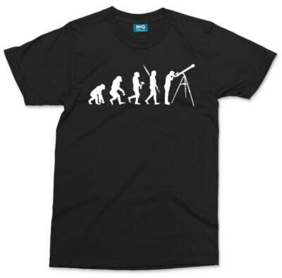 Astronomie Evolution T-Shirt lustig Astronom Weltraum Planeten Wissenschaftler Geschenk Top