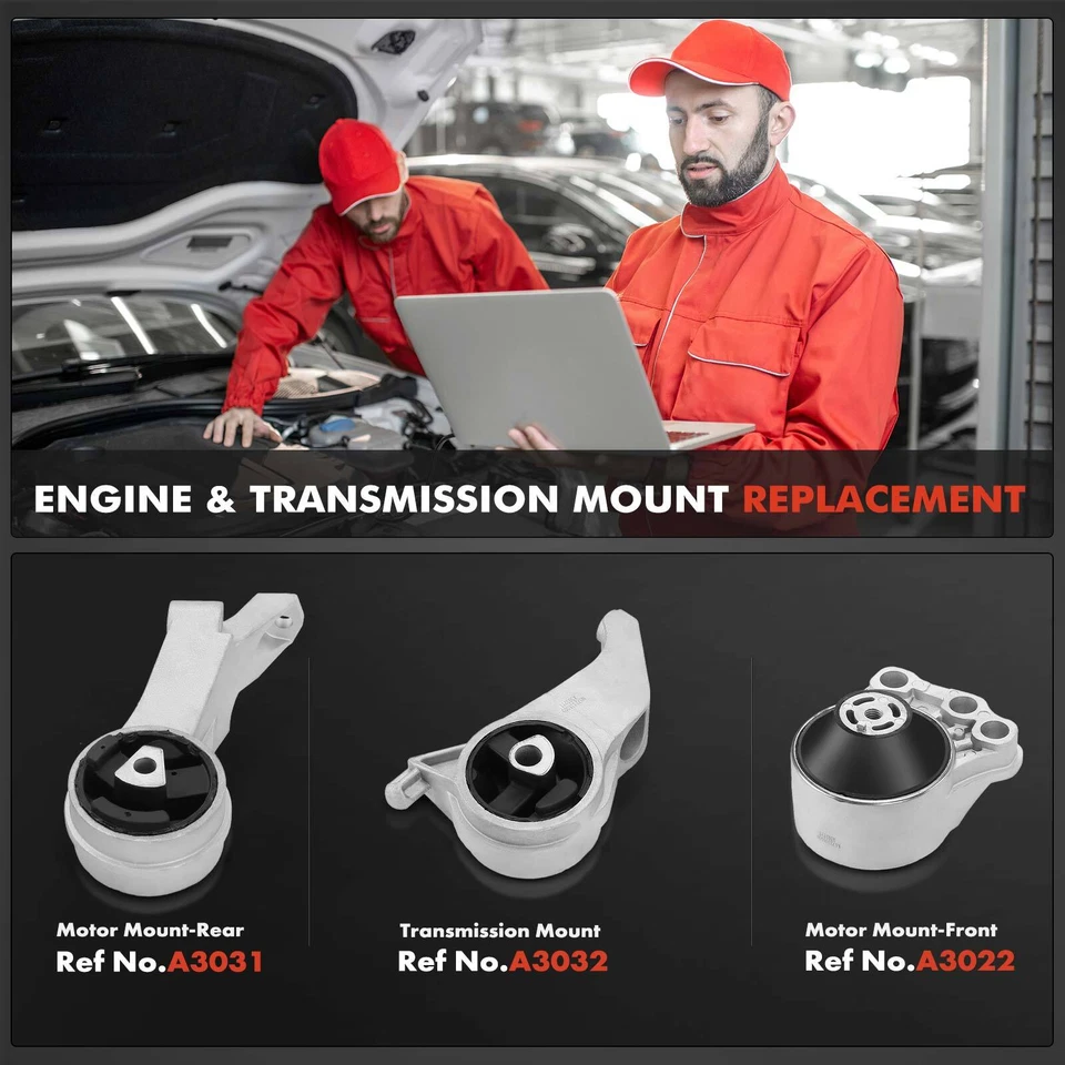 3x Montaje de motor y transmisión para Saturn L100 2001-2002 L200 LS LW1 LW200 Foto 2 de 4