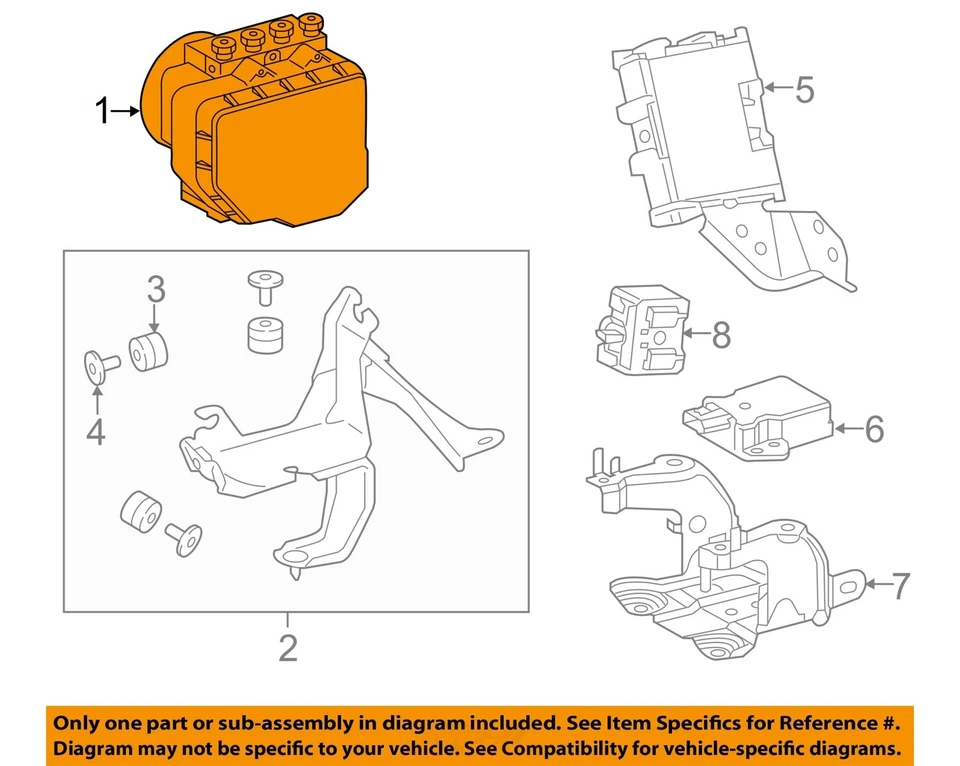 Bomba ABS usada e conjunto de motor serve: 2015 Lexus RC F atuador e conjunto de bomba - Imagem 3 de 4