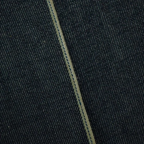 Dark Ink Blue Japanese Selvedge Denim Fabric, Fabric By The Yard