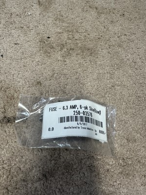 Travis 250-03576 fuses 6 Pack of 6.3 amp fuses NEW OEM