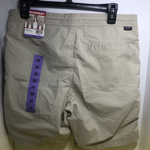 NWT Unionbay Men's Relaxed Fit Pockets Pull-On Shorts, Size 30 - Picture 2 of 3