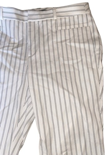 Banana Republic Women’s Sloan Cream W/ Black Pen Stripes Pants Sz 6 NWT - Imagen 5 de 10