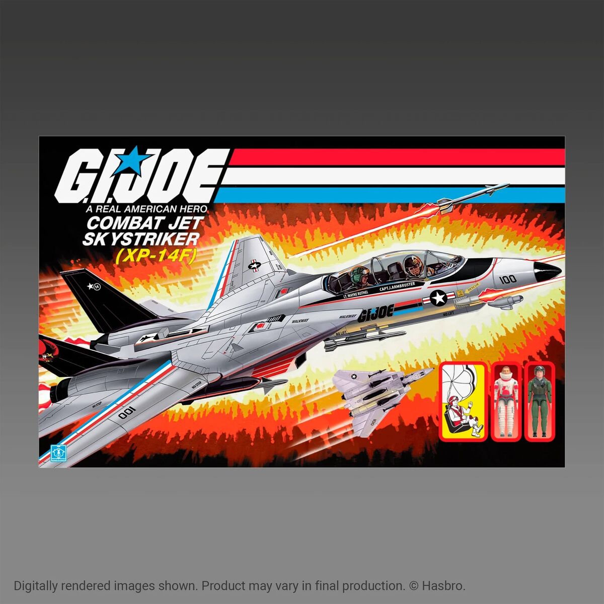 G.I. Joe Retro HASLAB COMBAT JET SKYSTRIKER (XP-14F) w/All G.I. Joe Retro HASLAB COMBAT JET SKYSTRIKER (XP-14F) w/All