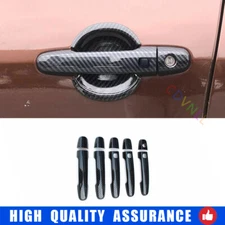 For Toyota RAV4 2006-2012 Carbon Fiber Exterior Side Door Handle Frame Trim 10*