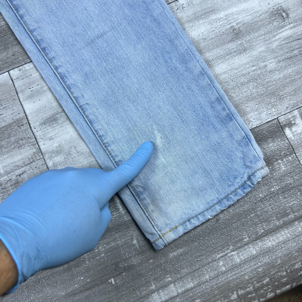 Abercrombie Fitch Jeans Mens 32x34 Blue Athletic Stretch Skinny Preppy