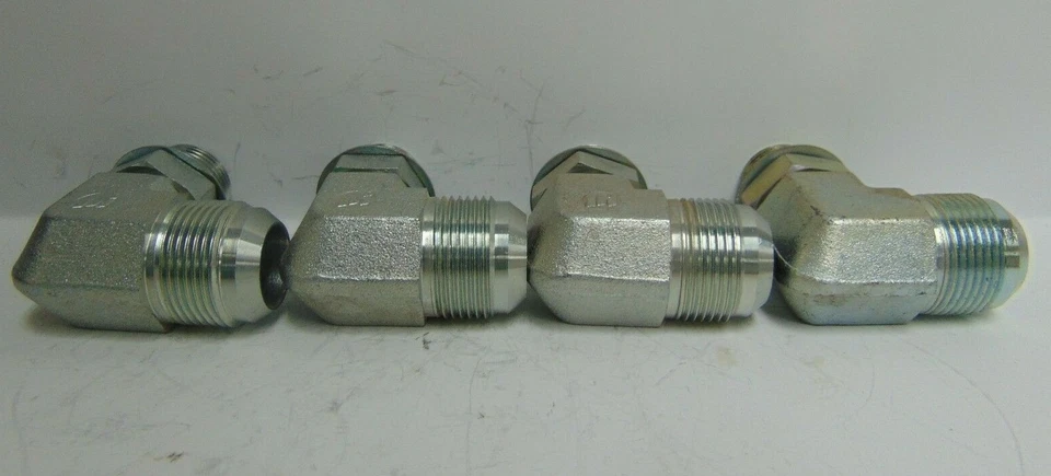 无品牌 1 英寸 JIC X 3/4 英寸 NPT 90° ELBOW MALE BOSS O 戒指 5405X12X16 * * 批量 4 * * — 第 2/4 张图片