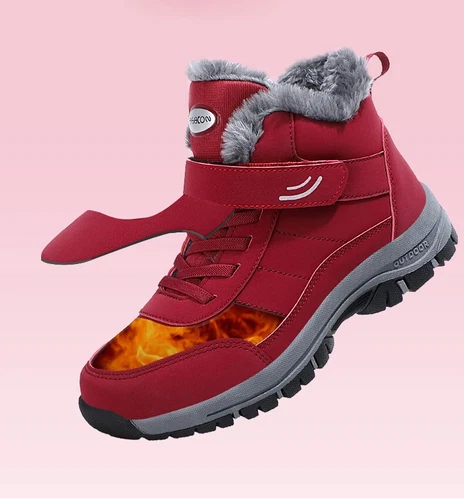 Men Snow Boots Winter Thick Insulation Non-slip Lightweight Cotton Shoes Black - Bild 15 von 27