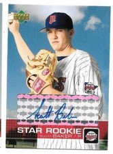 Scott Baker 2003 Upper Deck Baseball Rookie Autograph #P53