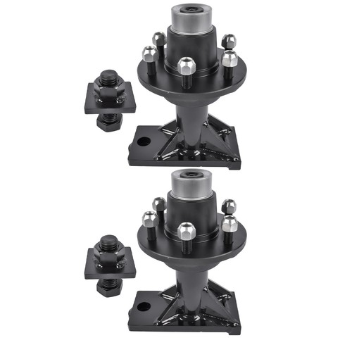 2pcs 6x5.5 Lug Fast Bolt On Wheels for shipping Container Hub and Spindle Kit - Picture 8 of 12