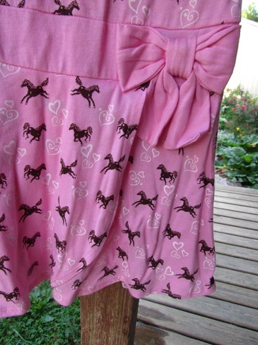 Top 2 pezzi nuovo con etichette Dollie & Me rosa marrone stampa cavallo con leggings e vestito bambola taglia 8 - Foto 5 di 12