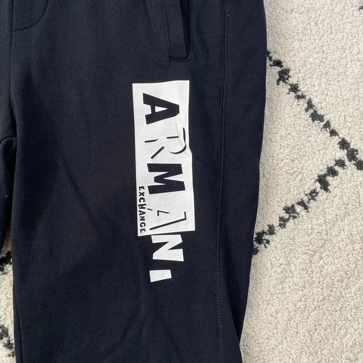 Armani exchange joggers mens deals