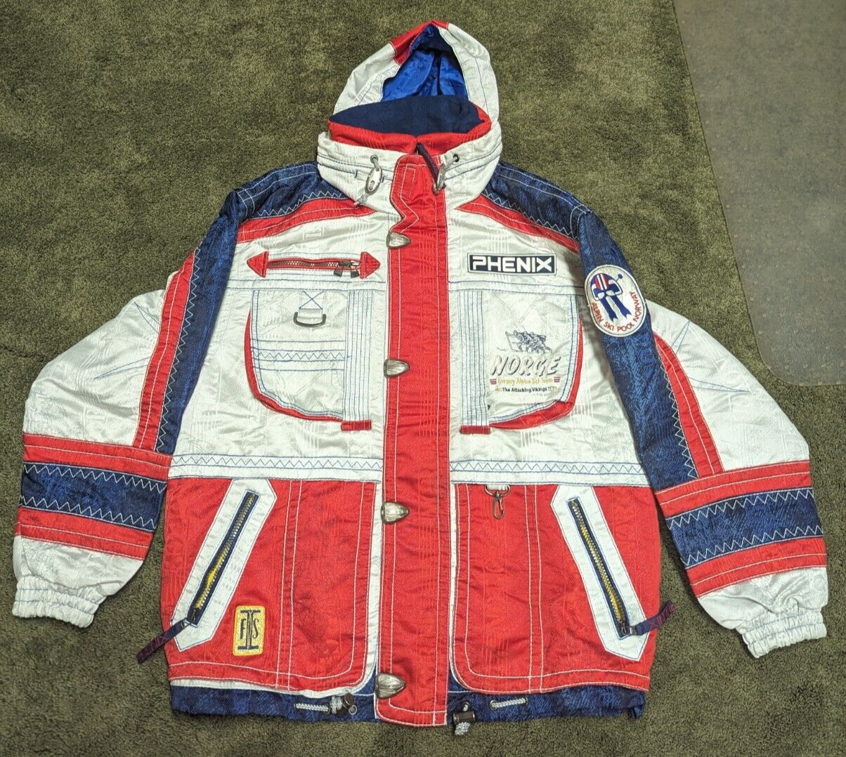 Vintage Phenix Norge Official Norwegian Alpine Ski Team Jacket