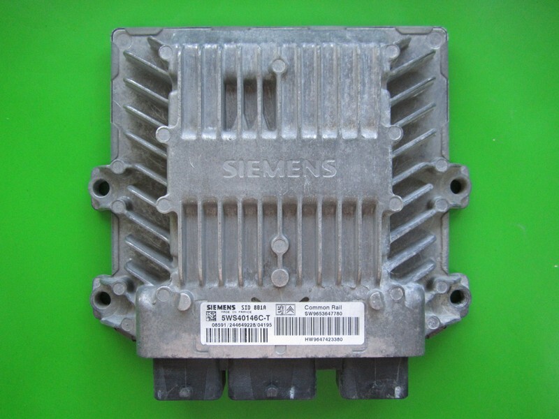ECU Engine Control Unit Peugeot Partner 2.0HDI 9653647780
