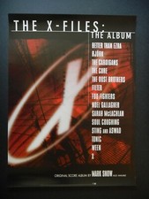 The X-Files the album original 1998 in store promo poster  