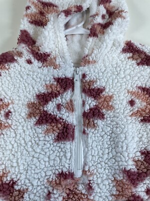 Veste Pullover En Sherpa Blush Pink (rose Poudré) - Marque No Boundaries - Taille M - Occasion Très Bon état