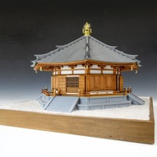 Woody Joe Horyu-ji Temple Yumedono Hall Wooden Building model 1/75/Made in Japan