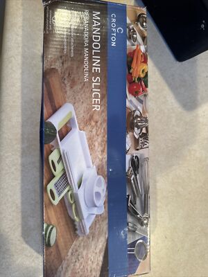 Crofton Mandoline Slicer 5 Interchangeable Blade Attachments Stainless Steel