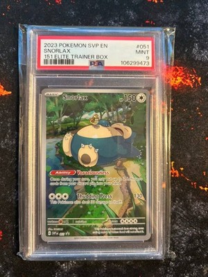 Pokémon Snorlax 151 Elite Trainer Box - Black Star Promo  PSA9
