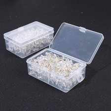 2 Boxes/200pcs Heavy Duty Thumb Tacks Thumbtacks Office Pushpins