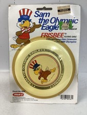 Wham O Frisbee Pocket Pro 25G 1984 Sam Olympic Eagle Package White 4.75  