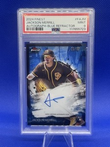 2024 Topps Finest - Autographs Jackson Merrill Blue Refractor /99 (AU, RC)