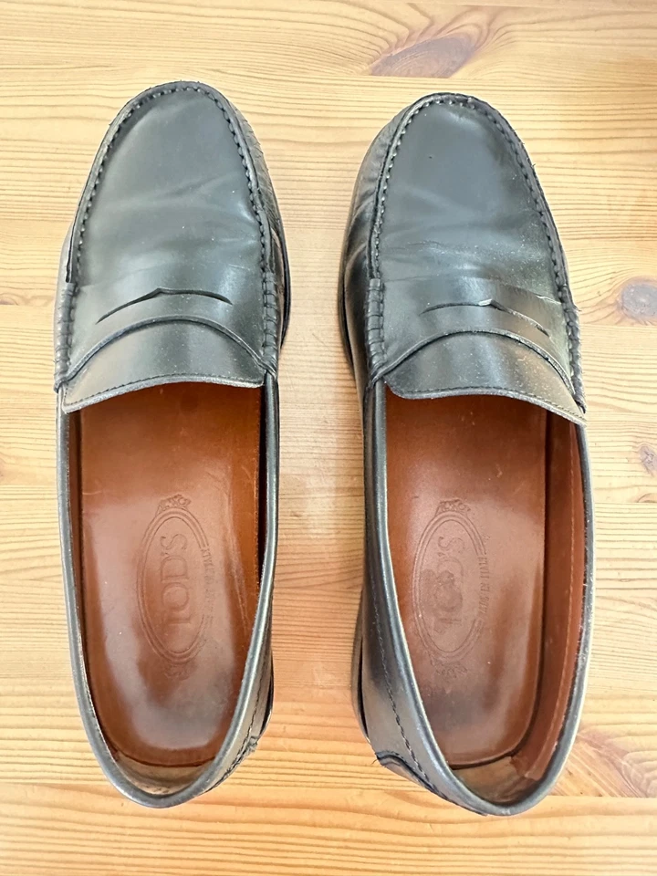 Mocassins homme TODS CUIR NOIR TAILLE 42 - Photo 1/4