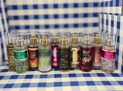10 Pack Bath and Body Works -Random Mini Fine Fragrance Mist 2.5 Fl Oz -May Vary