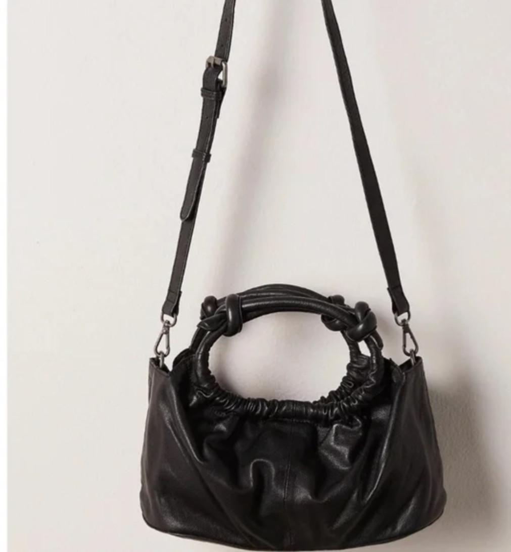 Free People Head Over Heels Crossbody Bag in Black NWT $138R image 2
