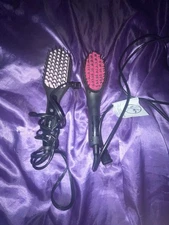 Hair straighter hair brushes
