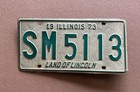 1973 Illinois License Plate  SM5113 — photo 1